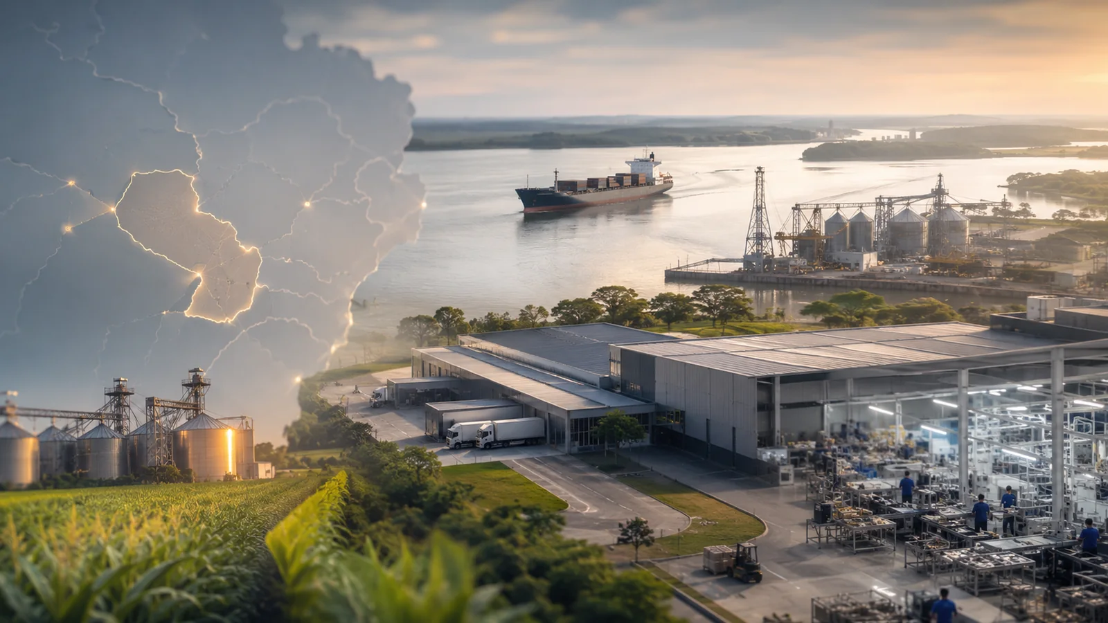 Marktanalyse Paraguay mit Flusslogistik, Industrie, Agribusiness und Maquila