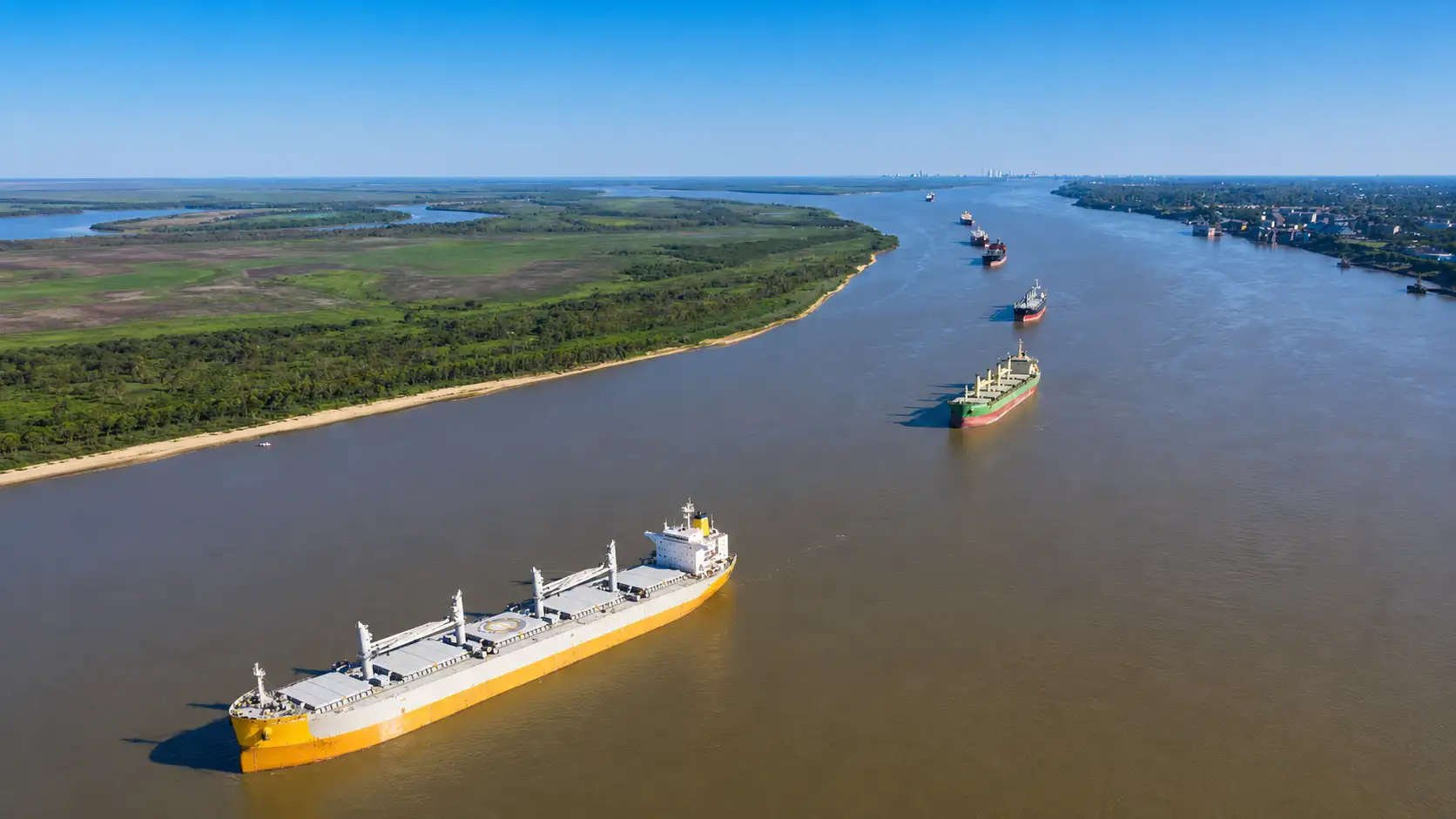 Paraguay river economy and Hidrovía logistics corridor connecting Paraguay River, Paraná River and Río de la Plata
