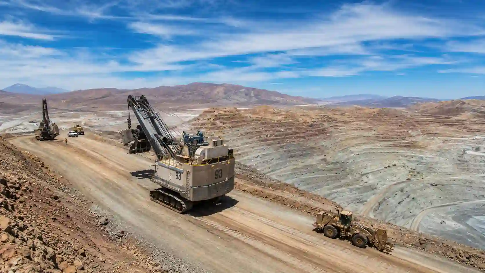 Copper mining in South America with Andean mine infrastructure and processing facilities — Econosur