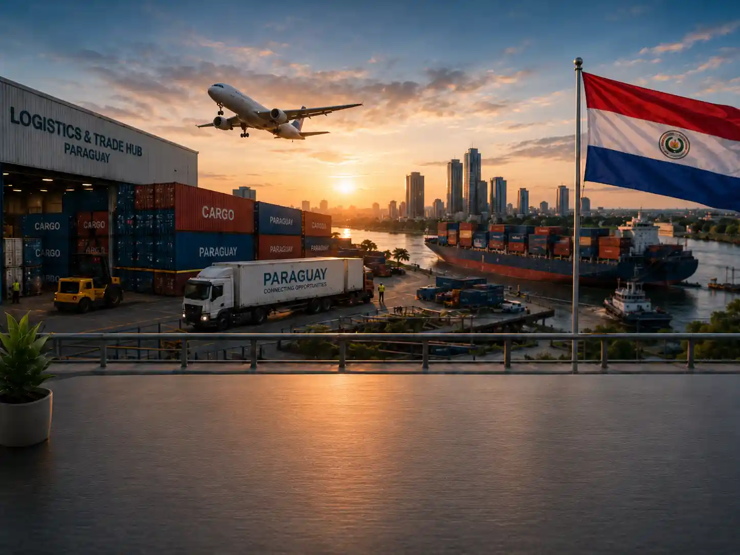 Paraguay Company Insights by Econosur covering fuel imports, beef exports, border retail and river logistics