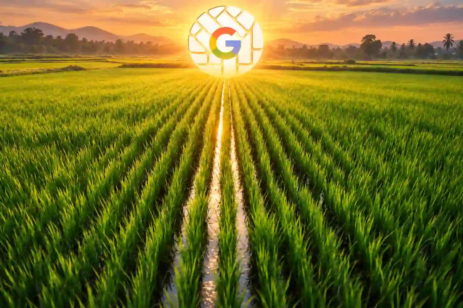 Google and Terradot carbon removal in Brazilian rice fields using basalt and methane reduction